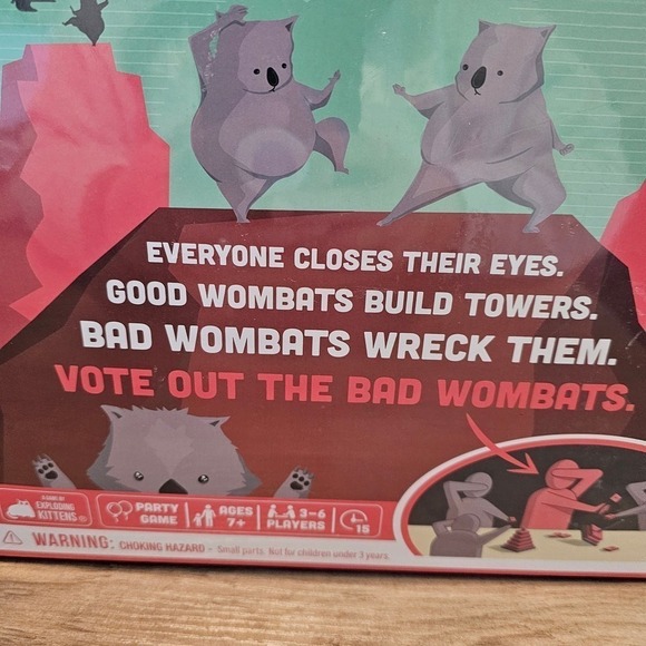 Hand to Hand Wombat Game Party Funny Group Game Night Family Building Deception - Picture 3 of 8